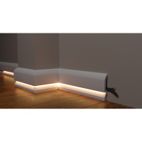 Плинтус напольный из дюрополимера DD700 под светодиодную подсветку Decor-Dizayn