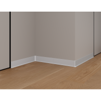 Плинтус алюминиевый LACONISTIQ Adhesive 80мм Белый матовый RAL9016. (80*10*2500мм)