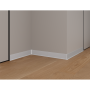 Плинтус алюминиевый LACONISTIQ Adhesive 80мм Белый матовый RAL9016. (80*10*2500мм)