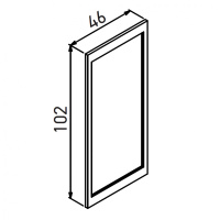 Зеркало ORKA Lodi 46 черный матовый