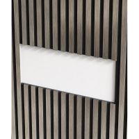 Комплект акуст.панелей, черный войлок, 600х300х19мм, рейки ЭКОПОЛИМЕР, платина матовая/2шт.