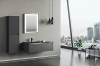 Зеркало ORKA Lisbon TR3001 65x75 c LED подсветкой, черный матовый