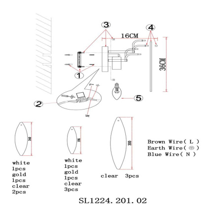 Бра ST Luce LASTRA SL1224.201.02