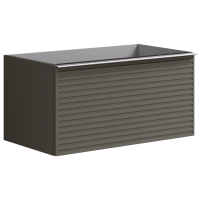 Тумба для раковины с 2 ящиками 80см Onsen Pixel 68-BP-082-S2-M23, серый