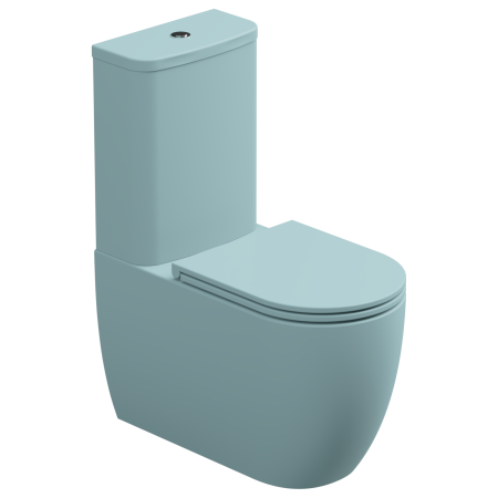 Чаша напольного унитаза биколор GSG Ceramic Design Like LKMBLBI000/037P, White/Ice Matt LKMBLBI000/037P