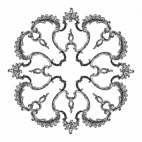 Розетка RODECOR 87012rc потолочная из полимерного гипса - Готовое решение Rodecor из элементов