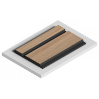 Стеновая панель из дюрополимера HIWOOD LV133 BR417K - 3D Панель