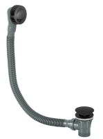 Слив-перелив click-clack для ванны Remer 96PCCCFP, черный брашированный хром 96PCCCFP