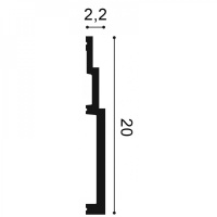 SX181 Плинтус напольный Orac Decor из дюропоплимера