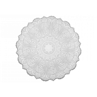 Розетка потолочная с рисунком  1.56.055 из полиуретана Европласт - Орнаментальная розетка