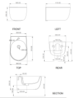 Биде подвесное GSG Ceramic Design Hit! HIBISO037, Ice Matt HIBISO037