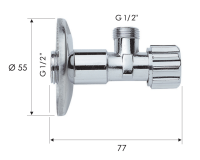 Запорный вентиль 1/2*1/2" Remer 1171212 1171212