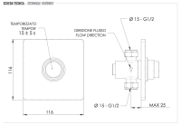 Кран порционный для душа Remer Tempor TE30Q TE30Q
