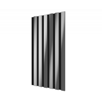 Комплект акуст.панелей, черный войлок, 600х300х19мм, рейки ЭКОПОЛИМЕР, хром/2шт.