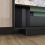 Профиль алюминиевый теневой с подсветкой Laconistiq Multilevel Черный муар RAL 9005 27-31-300 3000×46,5×28,7