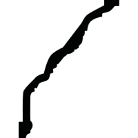 Карниз из полиуретана 1.50.201 Европласт - Плинтус потолочный с рисунком