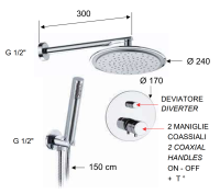 Душевая система термостатическая Remer Elegance NT09S02 NT09S02