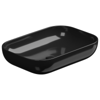 Раковина накладная 60x42 см GSG Ceramic Design Easy EALAVRE60002, черный глянцевый EALAVRE60002