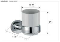 Стакан Remer Guest GS15NO, черный матовый GS15NO