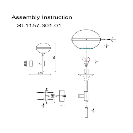 Бра ST Luce ARBE SL1157.301.01