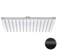 Верхний душ с шарнирным соединением 30 см Remer 359SSLNOX, черный матовый 359SSLNOX