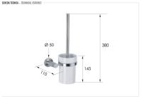Ершик Remer Minimal INOX Mi66INOXCR, нержавеющая сталь Mi66INOXCR