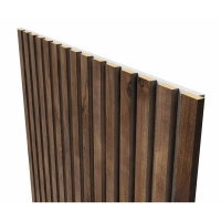 Акустические стеновые панели, 2750х600 мм, войлок, рейки МДФ, дуб старинный натуральный