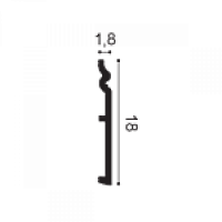 SX206 Плинтус напольный Orac Decor из дюропоплимера