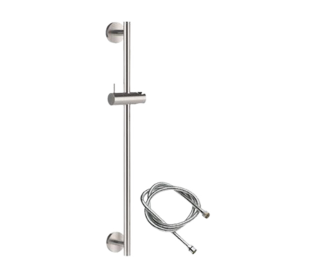 Душевая стойка 66 см с шлангом Remer INOX SS317M332, нержавеющая сталь SS317M332