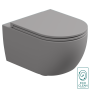 Чаша подвесного унитаза со смывом Eco Clean (торнадо) GSG Ceramic Design Like LKWCSOEC038, Fumo Matt LKWCSOEC038