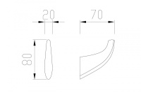 Крючок ABBER Nord AA1550B черный матовый