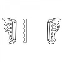K201LR Капитель (левая и правая) пилястры Orac Decor из полиуретана - Декоративные пилястры