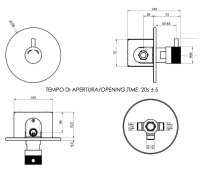 Кран порционный для душа Remer Tempor TE30M TE30M