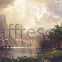 Картина: Альберт Бирштадт, Среди Гор Сьерра-Невада, Калифорния