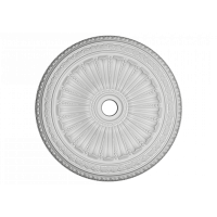 Розетка потолочная с рисунком  1.56.036 из полиуретана Европласт - Орнаментальная розетка