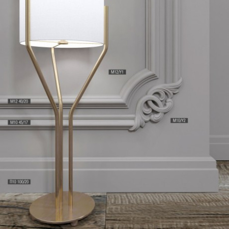 Напольный плинтус Bello Deco П10 100-20 из XPS Polymer