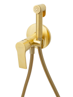 Гигиенический душ со смесителем Mariani Kali B22185KLW, золото брашированное B22185KLW