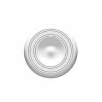 Розетка потолочная гладкая  1.56.707 из полиуретана Европласт