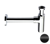 Сифон 1”1/4 Remer 958LNO, черный матовый 958LNO