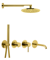 Душевая система Remer X Style X96D3SETDO, золото глянцевое X96D3SETDO