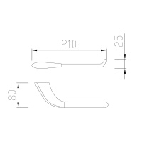 Бумагодержатель ABBER Nord AA1531 хром