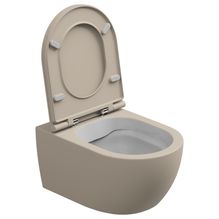 Чаша подвесного унитаза биколор GSG Ceramic Design Like LKWCSOBI000/034, White/Sabbia Matt LKWCSOBI000/034
