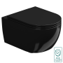 Чаша подвесного унитаза со смывом Eco Clean (торнадо) GSG Ceramic Design Like LKWCSOEC002, черный глянцевый LKWCSOEC002