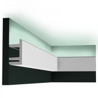 C381 Карниз для подсветки Orac Decor из полиуретана - Плинтус потолочный