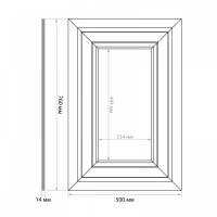 SET 002-7650 Стеновая панель DIY набор из ЛДФ Ultrawood (760 х 500 х 14мм.)