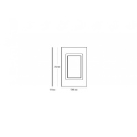 Стеновая панель из ЛДФ с 1-ой филенкой,  UW 1050 (760 х 500 х 12мм.) - Ultrawood 