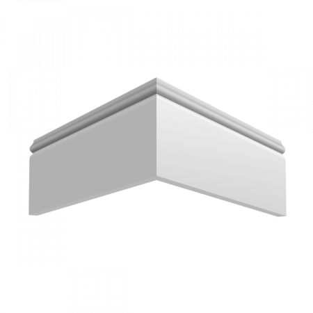 Плинтус напольный из массива дерева Ultrawood арт. Base 5501 W (2440 x 100 x 12 мм.)