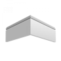 Плинтус напольный из массива дерева Ultrawood арт. Base 5501 W (2440 x 100 x 12 мм.)