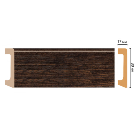 Плинтус напольный  D235-966 ШК/20