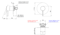 Смеситель для душа Remer Metrica MC30L MC30L